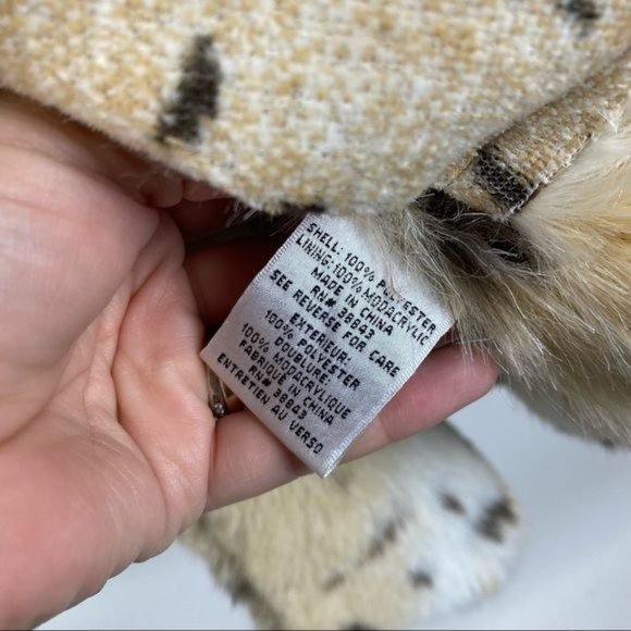 Talbots Faux Suede Car Coat Animal Print Faux Fur Large - Picture 4 of 7